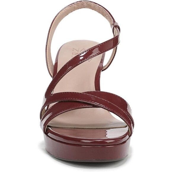 Naturalizer Women Cranberry Patent Faux Polyurethane Rounded Toes Platform Shoes - Picture 2 of 9